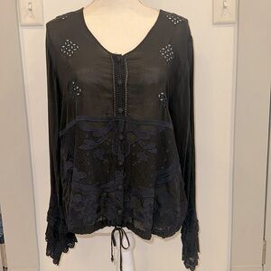 Johnny Was embroidered tunic